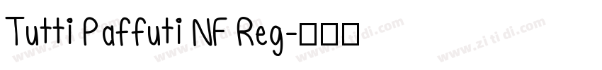 Tutti Paffuti NF Reg字体转换